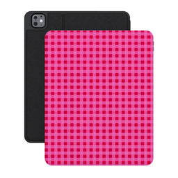 Sweet Jam | Hot Pink Gingham iPad Case - iPad Pro 13