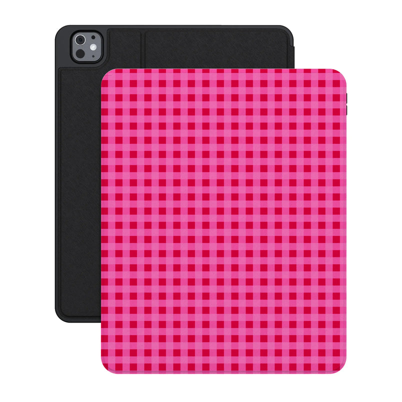 Sweet Jam | Hot Pink Gingham iPad Case - iPad Pro 13" (M4, 2024)