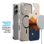 Opposites Attract | Day & Night Colorblock Mountains Case