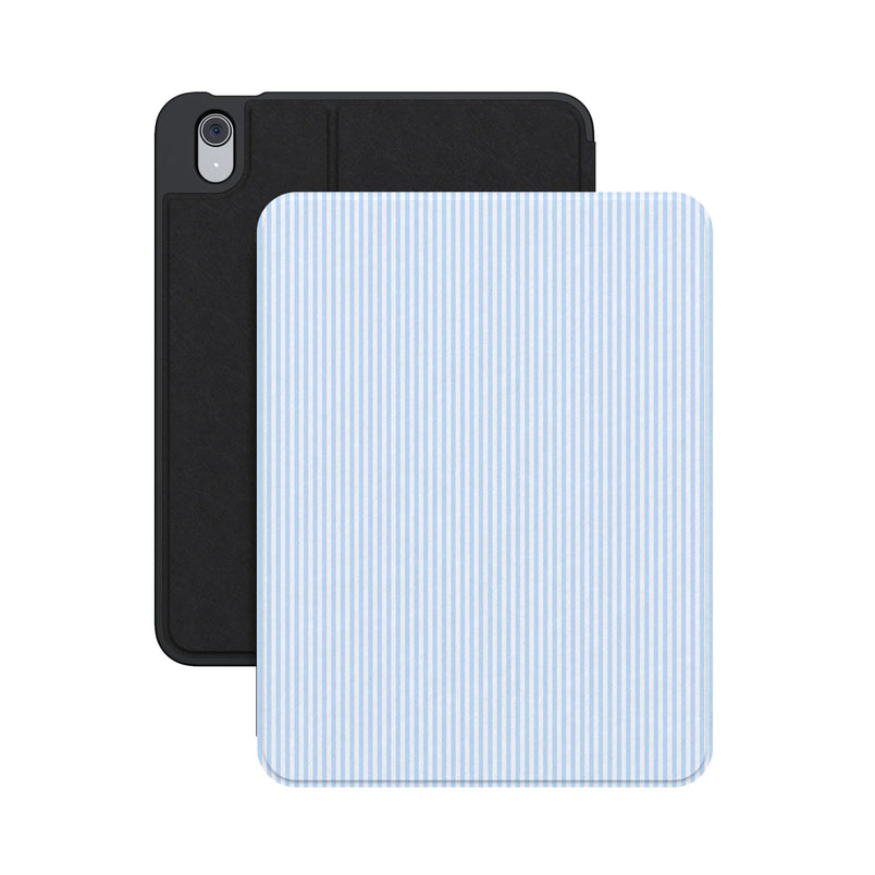 Stripes and the City | Light Blue Pinstripe iPad Case - iPad 10.9" (10th Gen / A16)
