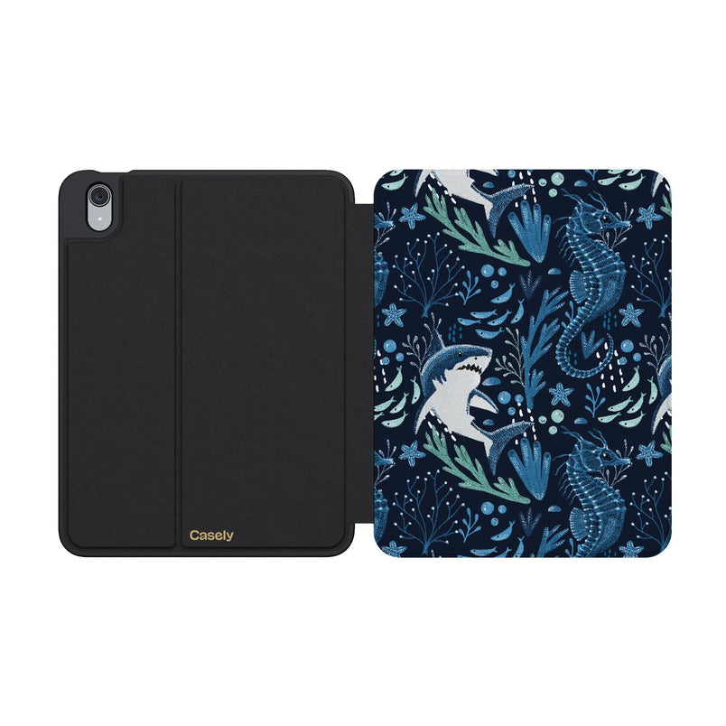 Midnight Reef | Shark Print iPad Case