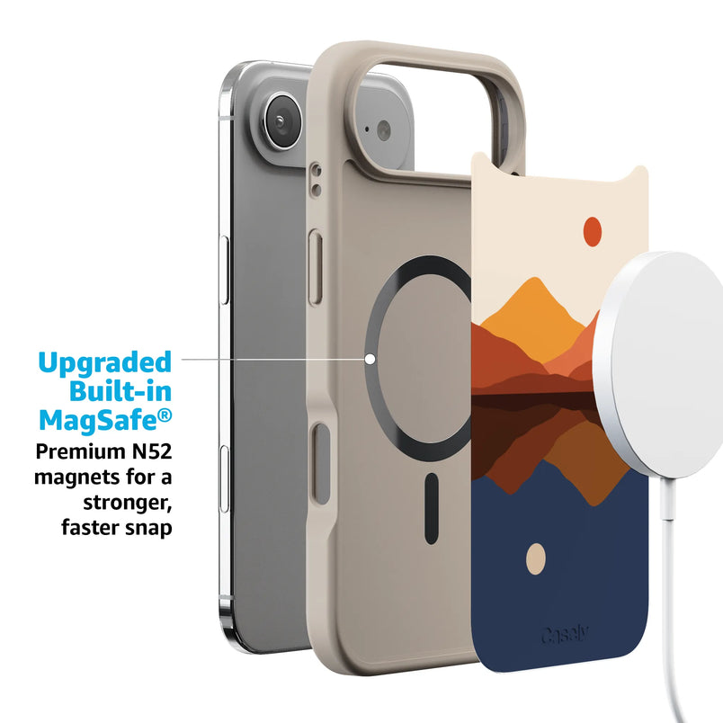 Opposites Attract | Day & Night Colorblock Mountains Case