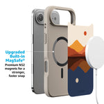 Opposites Attract | Day & Night Colorblock Mountains Case