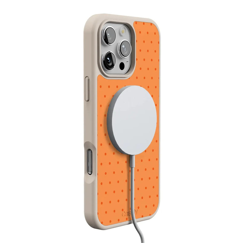 On the Dot | Orange Polka Dot Case
