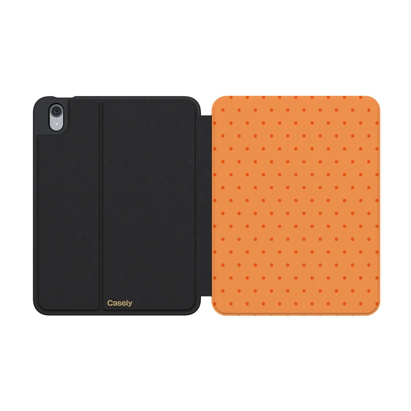 On the Dot | Orange Polka Dot iPad Case