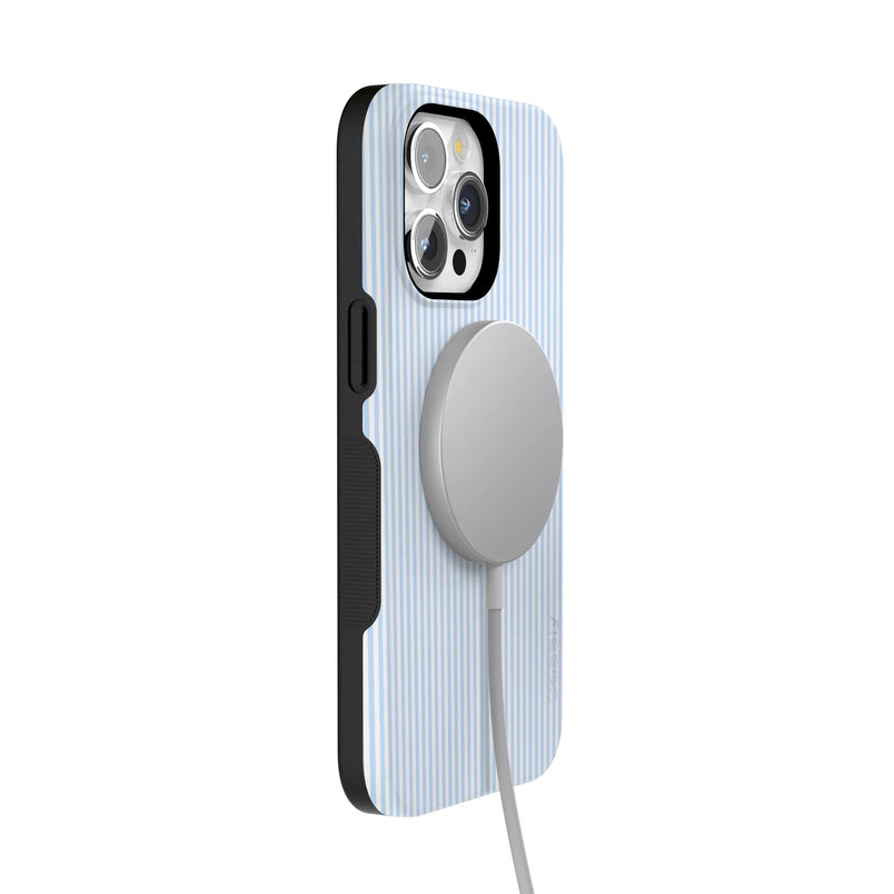 Stripes and the City | Light Blue Pinstripe Case