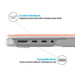 Perfect Stripes | Orange & Pink Stripes Laptop Shell