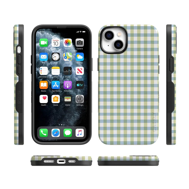 Pastel Picnic | Blue & Green Gingham Case