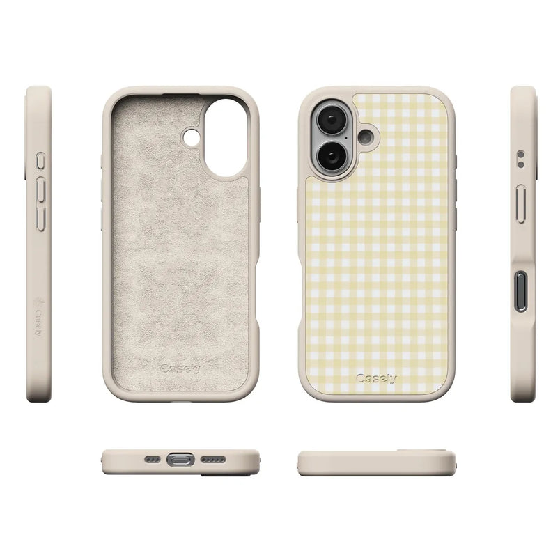 Pastel Picnic | Yellow Gingham Case