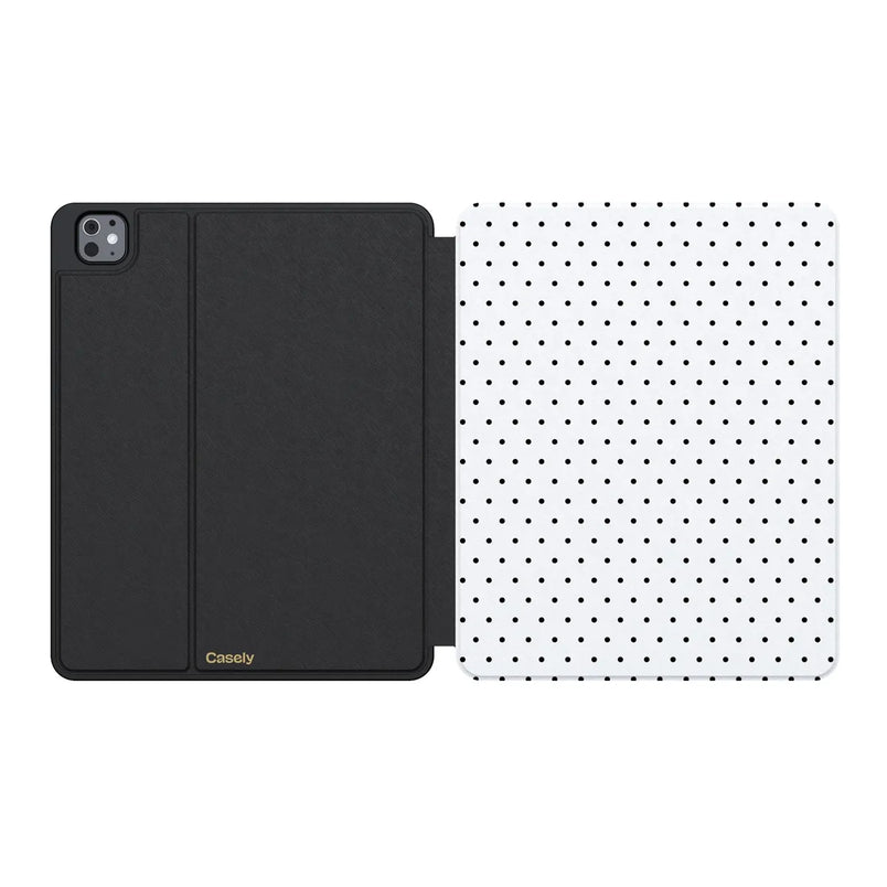 On the Dot | White Polka Dot iPad Case