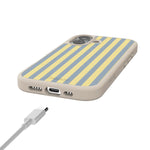 Coastline Stripes | Blue & Yellow Case