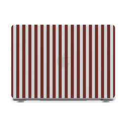 Sunday in Brooklyn | Burgundy Stripes Laptop Shell - 16