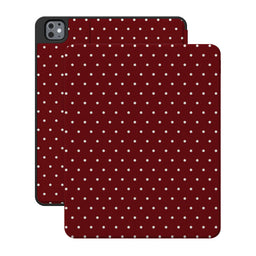 On the Dot | Maroon Polka Dot iPad Case
