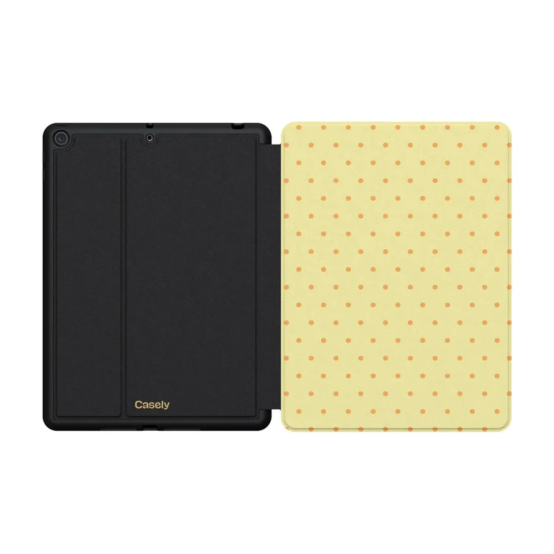 On the Dot | Yellow Polka Dot iPad Case