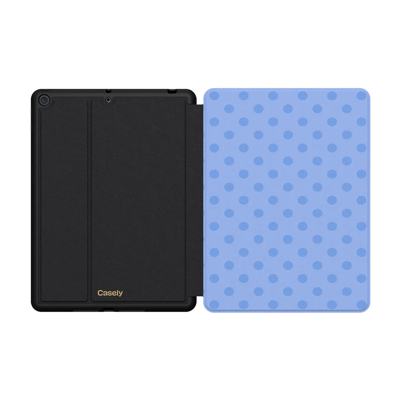 Spotted in SoHo | Periwinkle Polka Dot iPad Case