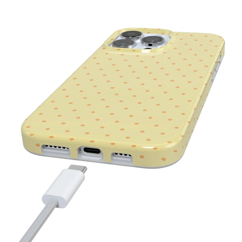 On the Dot | Yellow Polka Dot Case