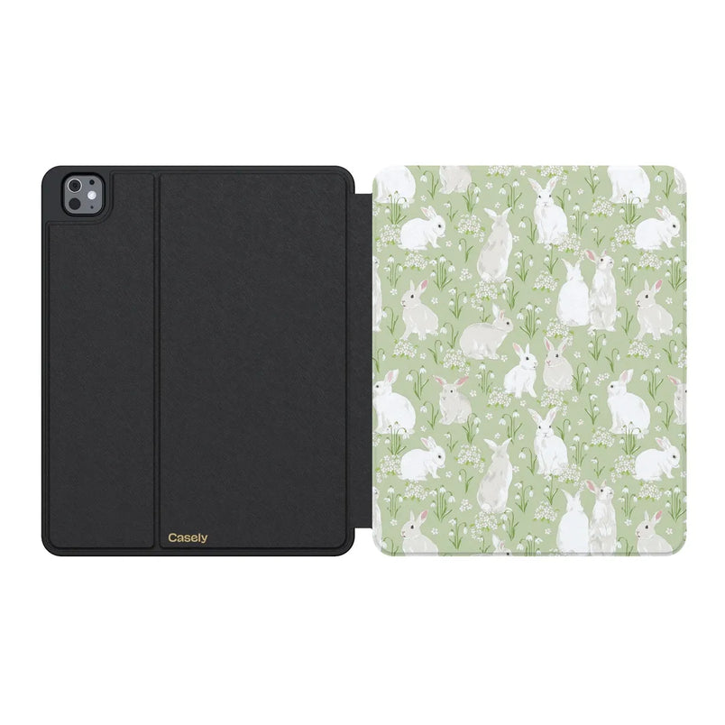 Hop to it | Green Bunny iPad Case