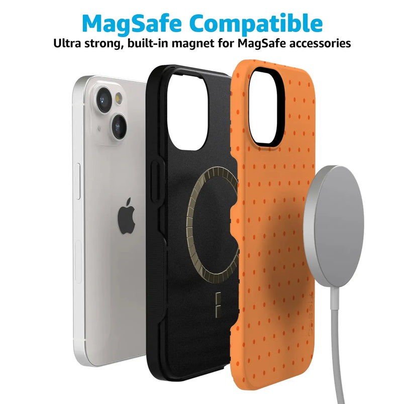 On the Dot | Orange Polka Dot Case