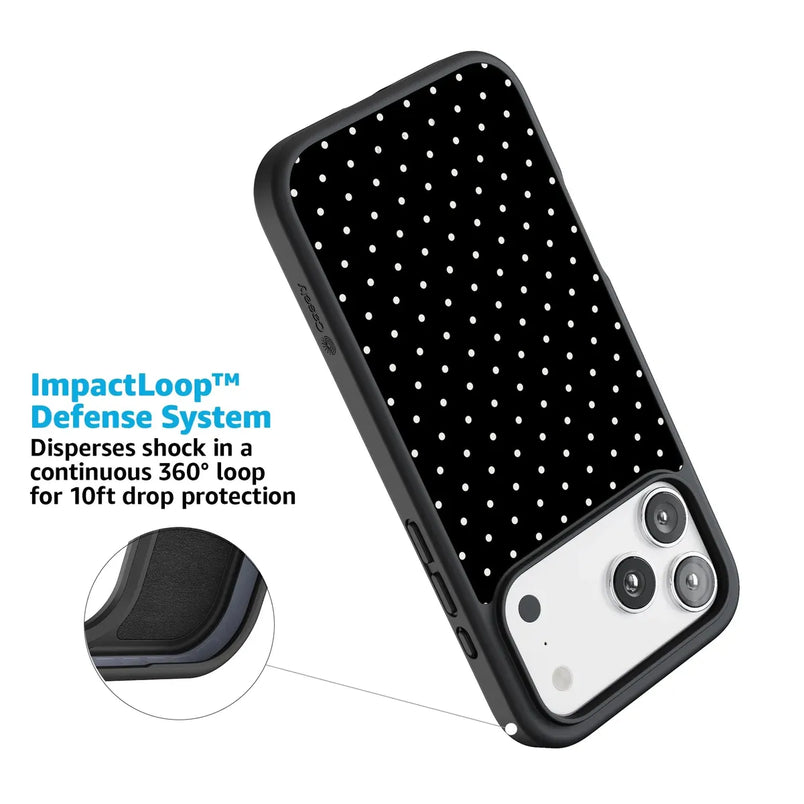 On the Dot | Black Polka Dot Case