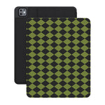 Wicked Hex | Green Checkered iPad Case