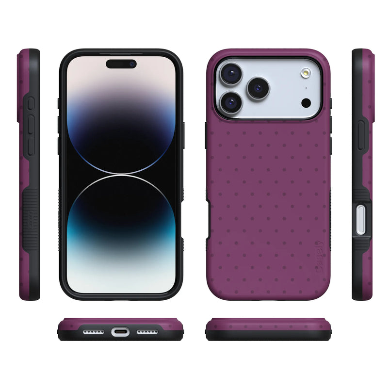 On the Dot | Plum Polka Dot Case