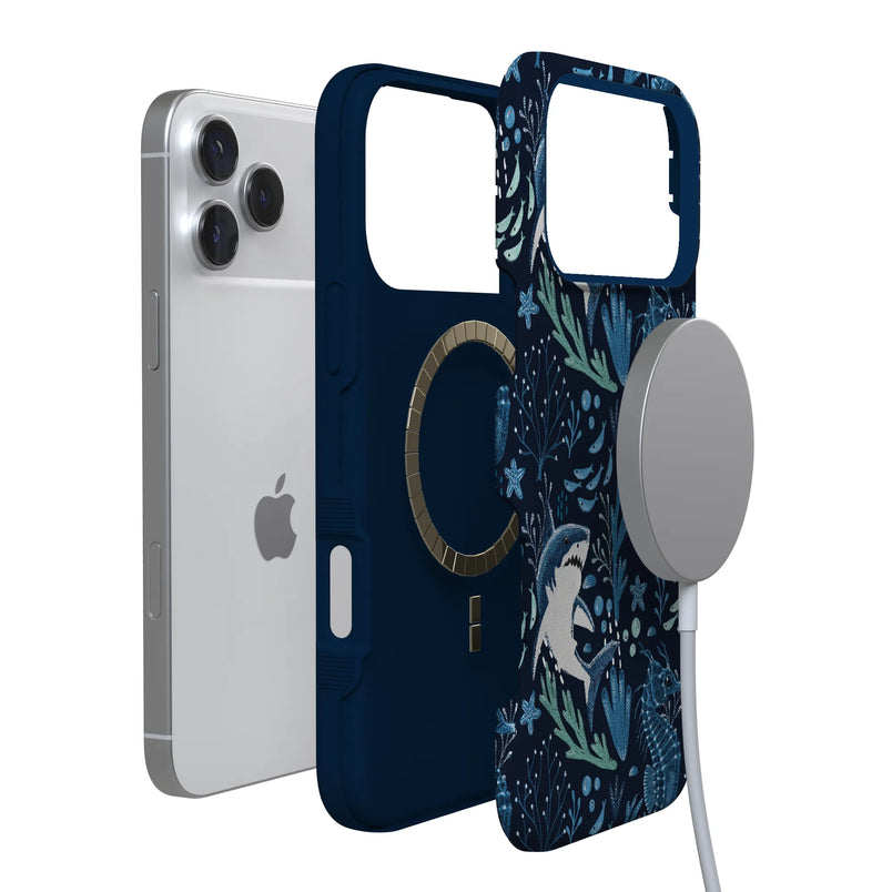 Midnight Reef | Shark Print Case