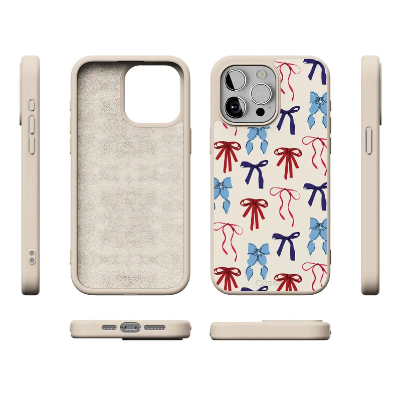 American Girlie | Red White & Blue Bows Case