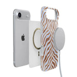 Untamed | Brown & Blue Zebra Case