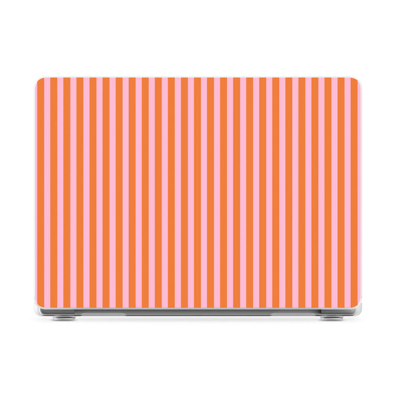 Perfect Stripes | Orange & Pink Stripes Laptop Shell - 14" MacBook Pro