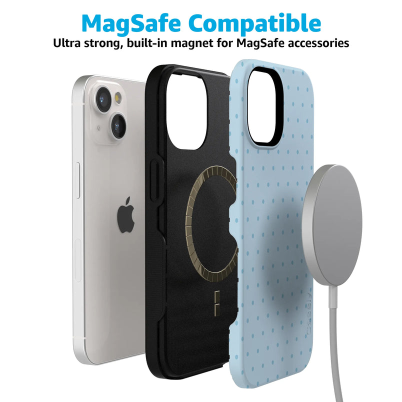 On the Dot | Blue Monochrome Polka Dot Case