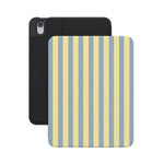 Coastline Stripes | Blue & Yellow iPad Case