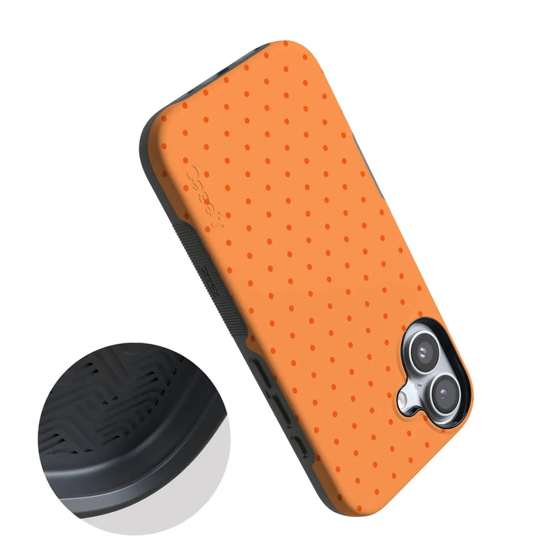 On the Dot | Orange Polka Dot Case