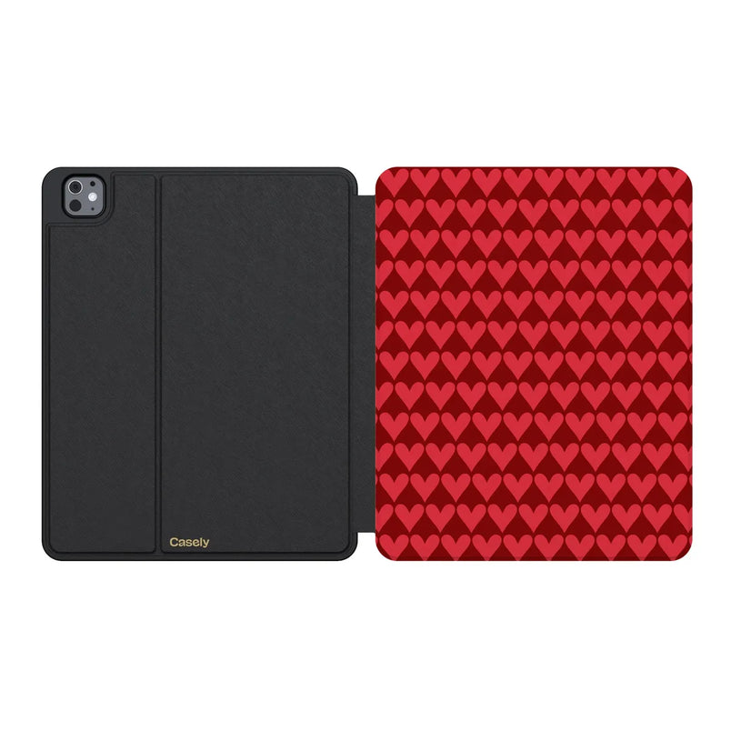 Crazy in Love | Red Hearts iPad Case