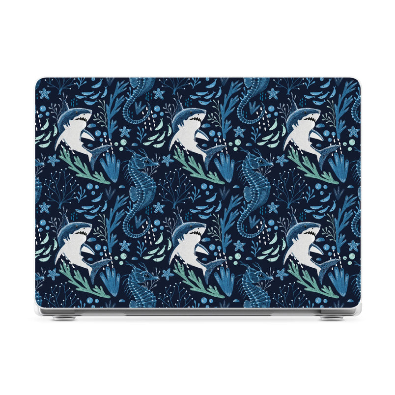 Midnight Reef | Shark Print Laptop Shell - 16" MacBook Pro