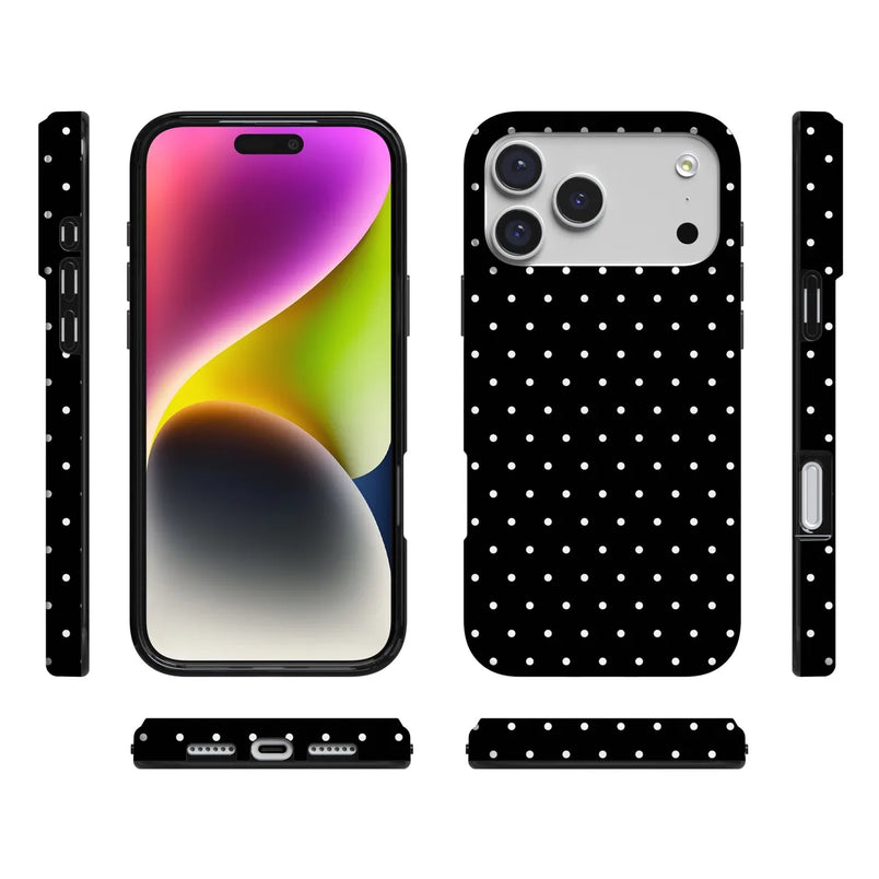 On the Dot | Black Polka Dot Case