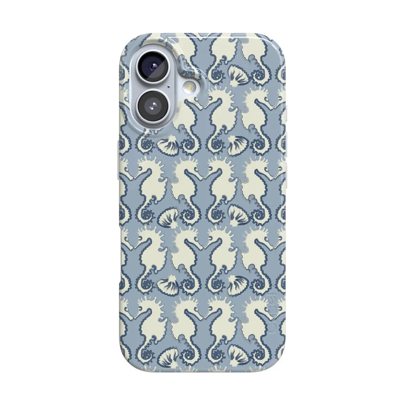 Seahorse Drift | Coastal Blues Case - iPhone 16