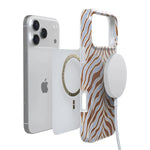 Untamed | Brown & Blue Zebra Case