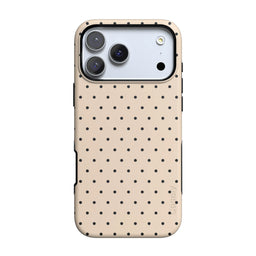 On the Dot | Cream & Black Polka Dot Case