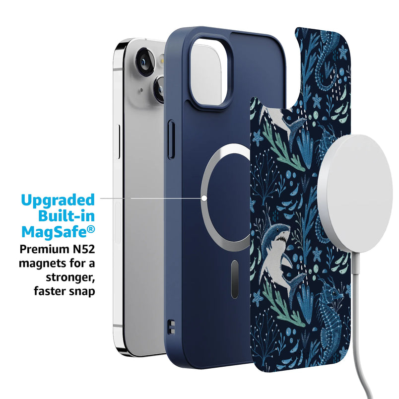 Midnight Reef | Shark Print Case