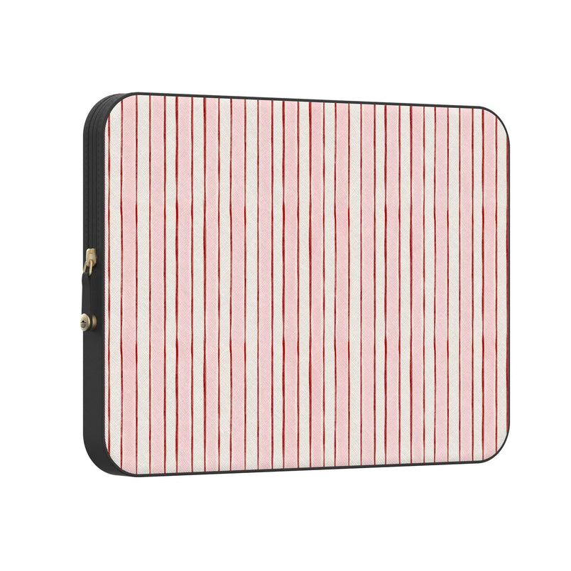 Pretty in Pastel | Blush Stripes Laptop Case