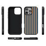 Go New York | Blue & Orange Stripes Case