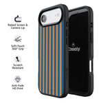 Go New York | Blue & Orange Stripes Case