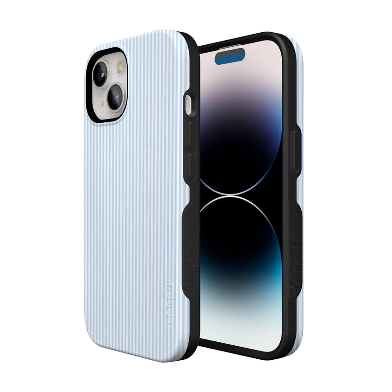 Stripes and the City | Light Blue Pinstripe Case