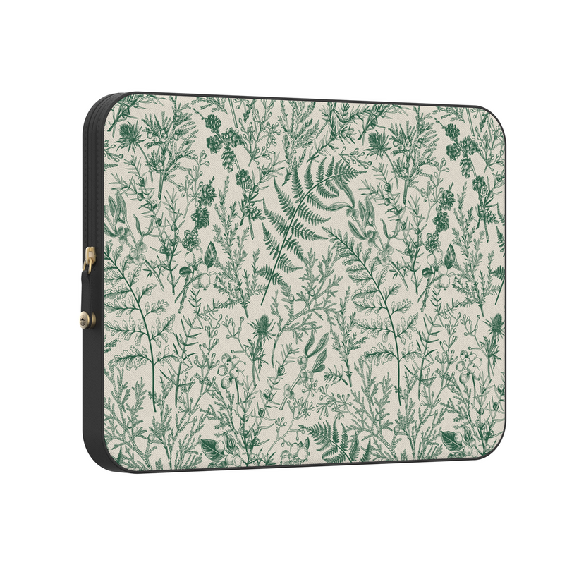 Sage Garden | Green Floral Laptop Case