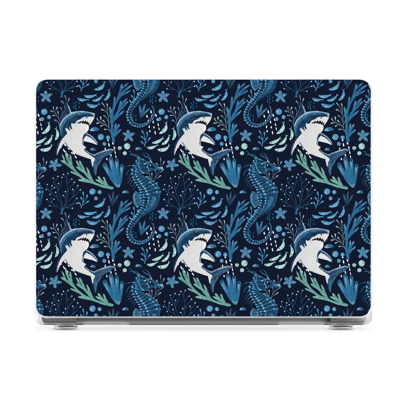 Midnight Reef | Shark Print Laptop Shell - 15" MacBook Air