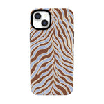 Untamed | Brown & Blue Zebra Case - iPhone 13