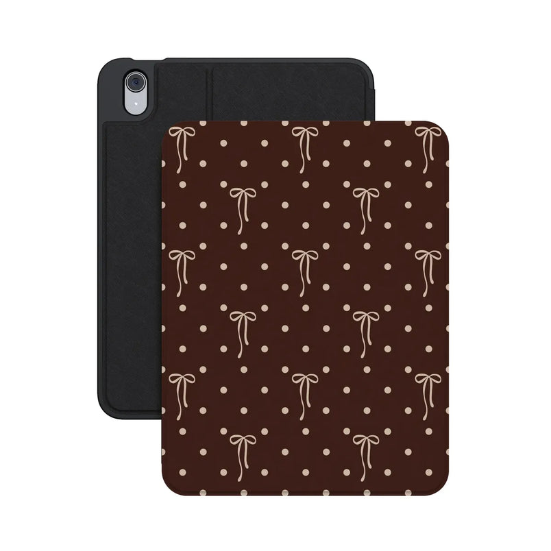 Teddy Bows | Brown Polka Dot iPad Case