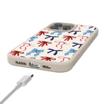 American Girlie | Red White & Blue Bows Case