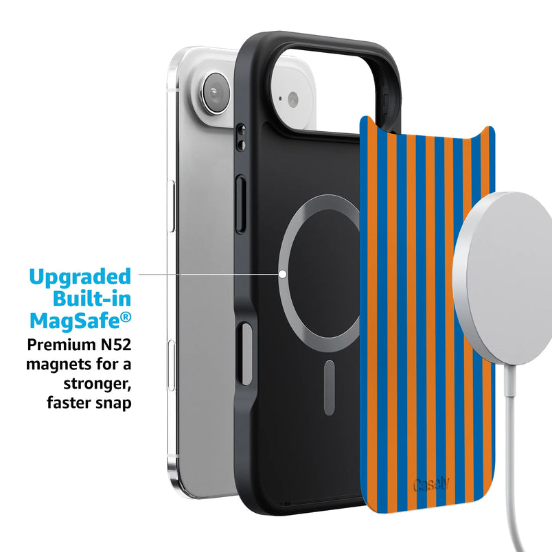 Go New York | Blue & Orange Stripes Case