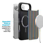 Go New York | Blue & Orange Stripes Case